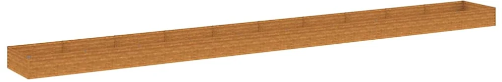 Aukštas sodo lovelis, 960x100x36cm, Corten plienas