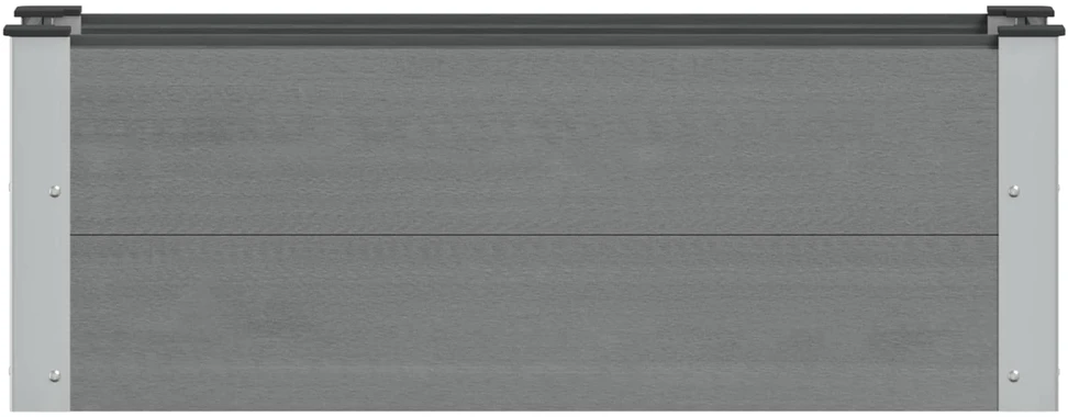 Paaukštinta sodo lova Pilka 100 x 30 36 cm WPC ir aliuminis