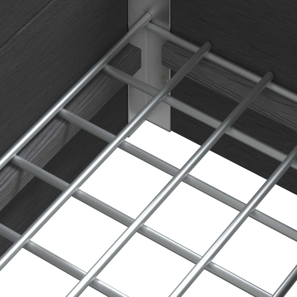 Paaukštinta sodo lova Pilka 100 x 30 x 22 cm WPC ir aliuminis