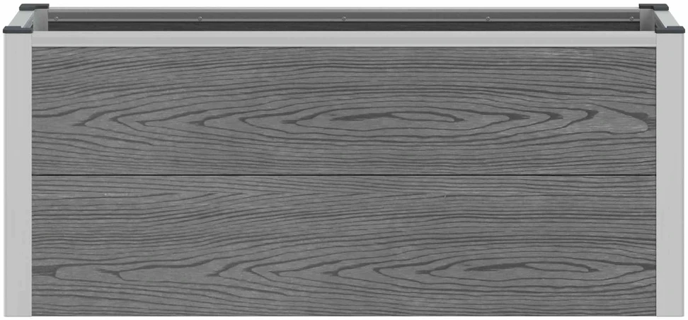 Paaukštinta sodo lova Pilka 100 x 30 x 42 cm WPC ir aliuminis