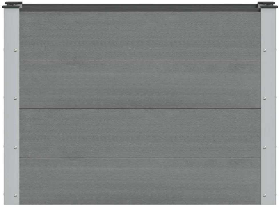 Paaukštinta sodo lova Pilka 100 x 30 x 72 cm WPC ir aliuminis
