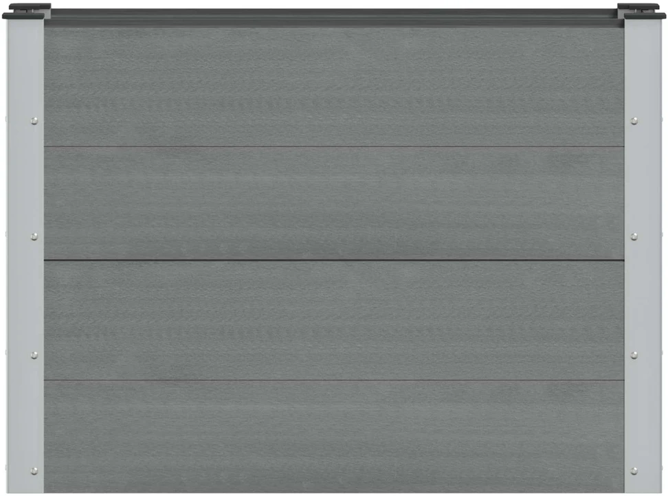 Paaukštinta sodo lova Pilka 100 x 30 x 72 cm WPC ir aliuminis