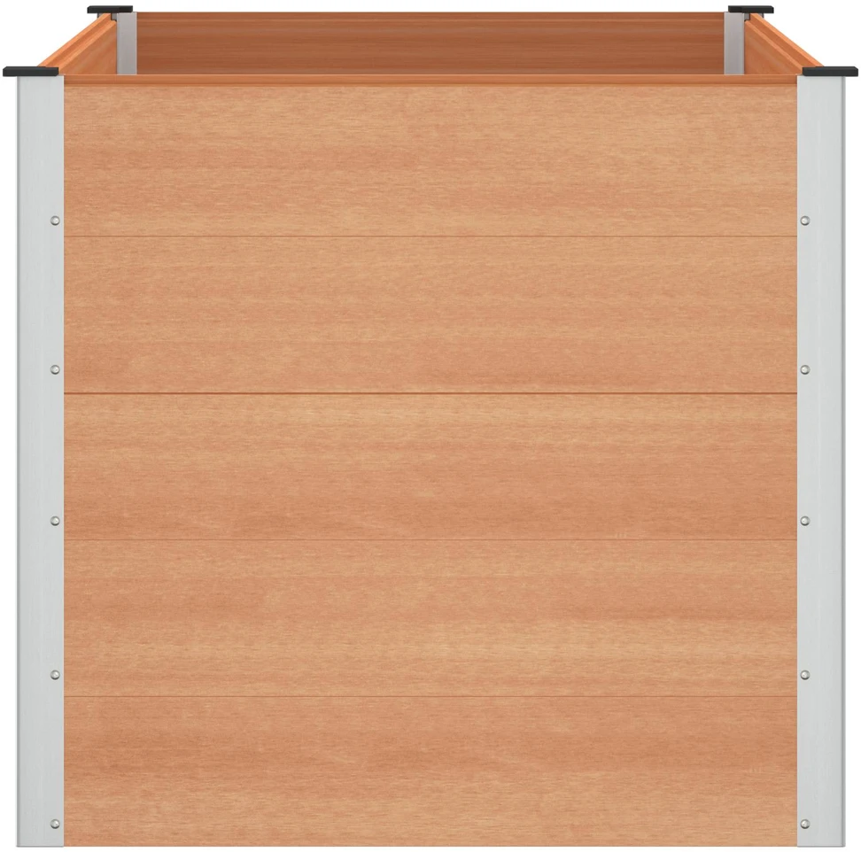 Paaukštinta sodo lova Ruda 150 x 100 x 91 cm WPC ir aliuminis