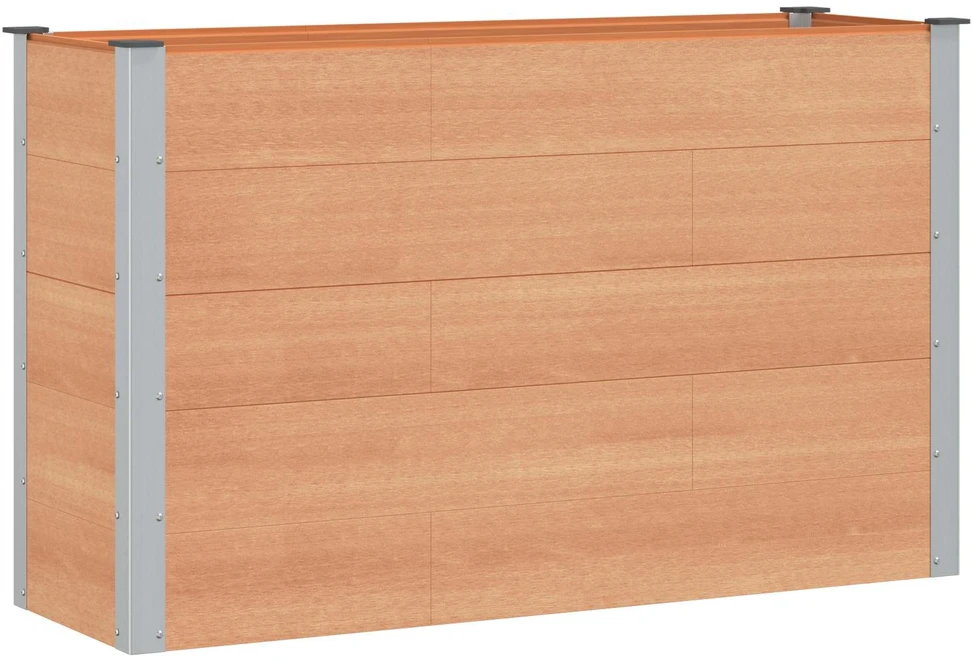 Paaukštinta sodo lova Ruda 150 x 50 x 91 cm WPC ir aliuminis