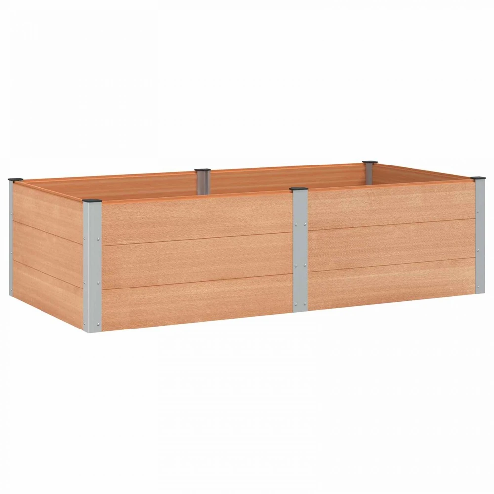 Paaukštinta sodo lova Ruda 200 x 100 x 54 cm WPC ir aliuminis