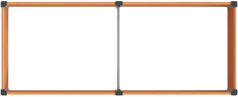 Paaukštinta sodo lova Ruda 250 x 100 x 54 cm WPC ir aliuminis