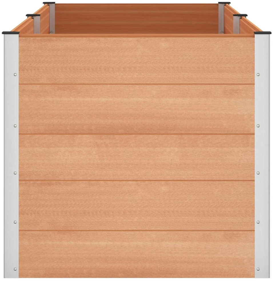 Paaukštinta sodo lova Ruda 250 x 100 x 91 cm WPC ir aliuminis