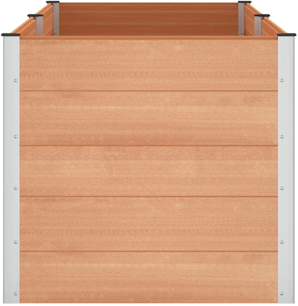 Paaukštinta sodo lova Ruda 250 x 100 x 91 cm WPC ir aliuminis