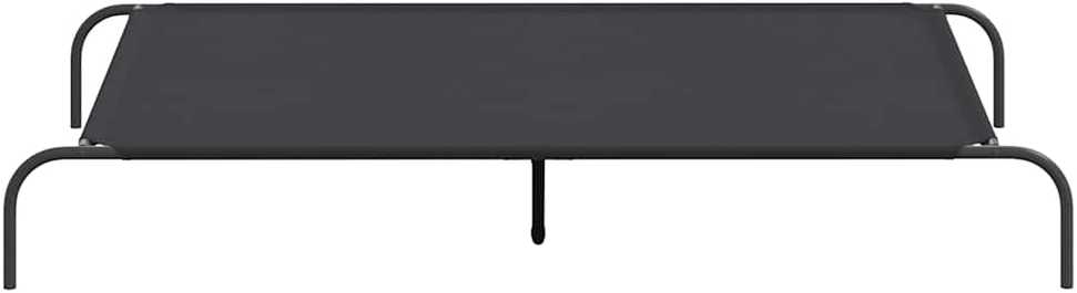 paaukštinta šunų lova juoda 150x90x20 cm Oksfordo audinys