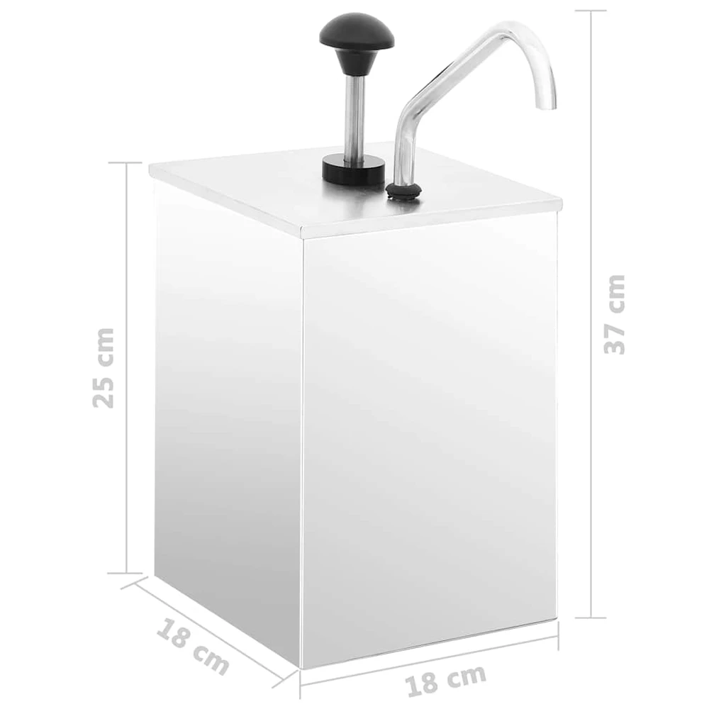 Padažo dozatorius, nerūdijantis plienas, 3,5l