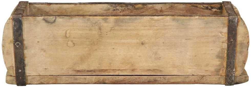 Padėklas su saugykla Ruda 30 x 15 x 9 cm Kietas atkurtas medis