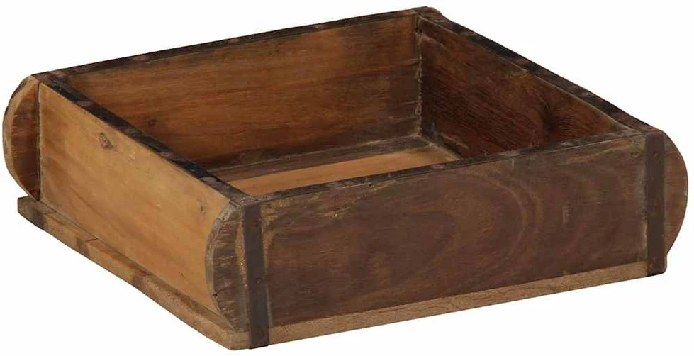 Padėklas Ruda 29 x 31 x 10 cm Kietas atkurtas medis