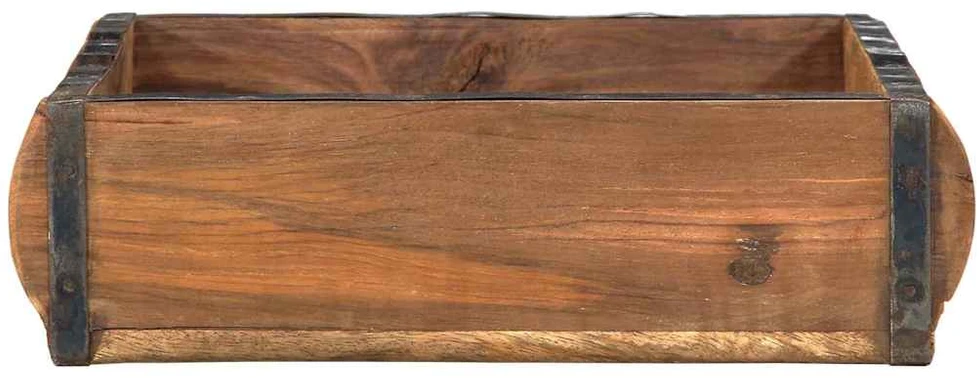Padėklas Ruda 29 x 31 x 10 cm Kietas atkurtas medis