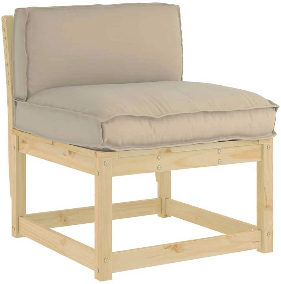 Pagalvėlė Oksfordo audinys Taupe 80 x 40 x 12 cm