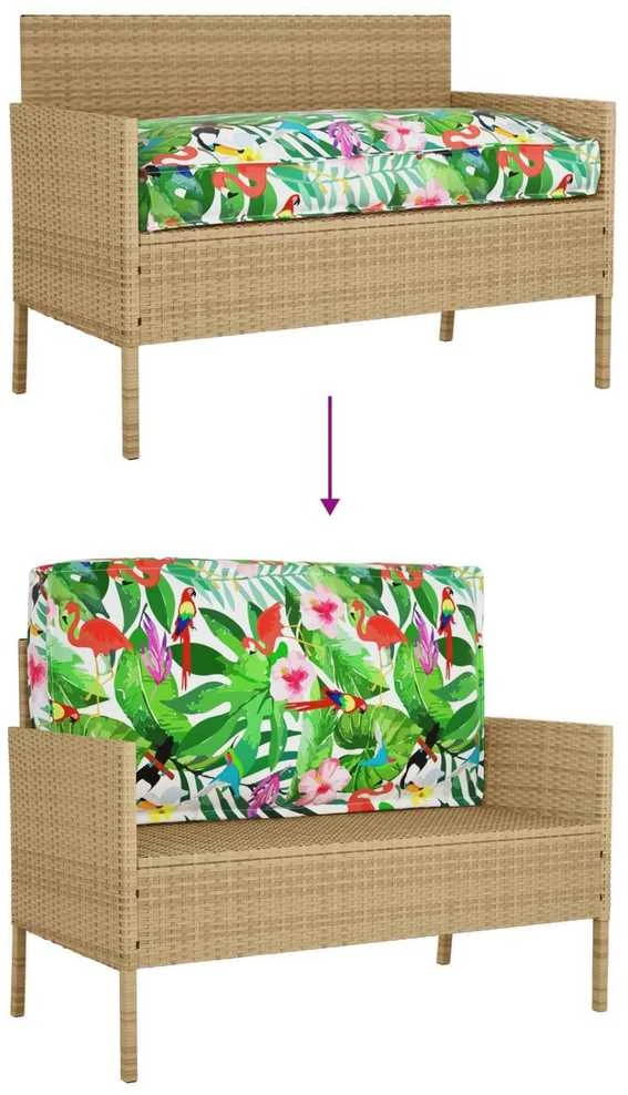 Pagalvėlė Įvairiaspalvis 120 x 60 x 12 cm Oksfordo audinys