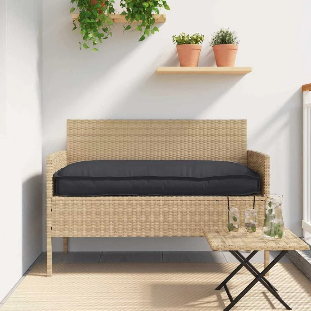 Pagalvėlė Oksfordo audinys Juoda 120 x 60 x 12 cm