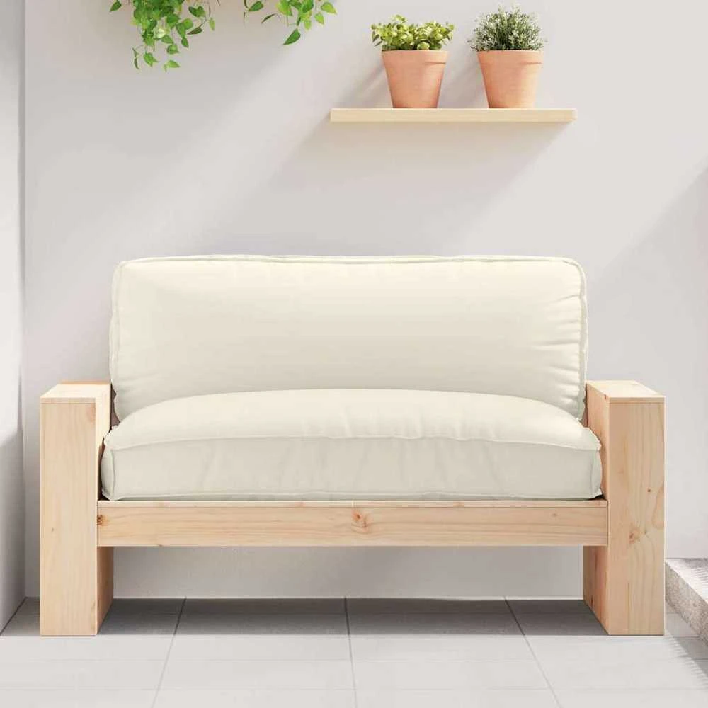 Pagalvėlė Kreminė 120 x 80 x 12 cm Oksfordo audinys