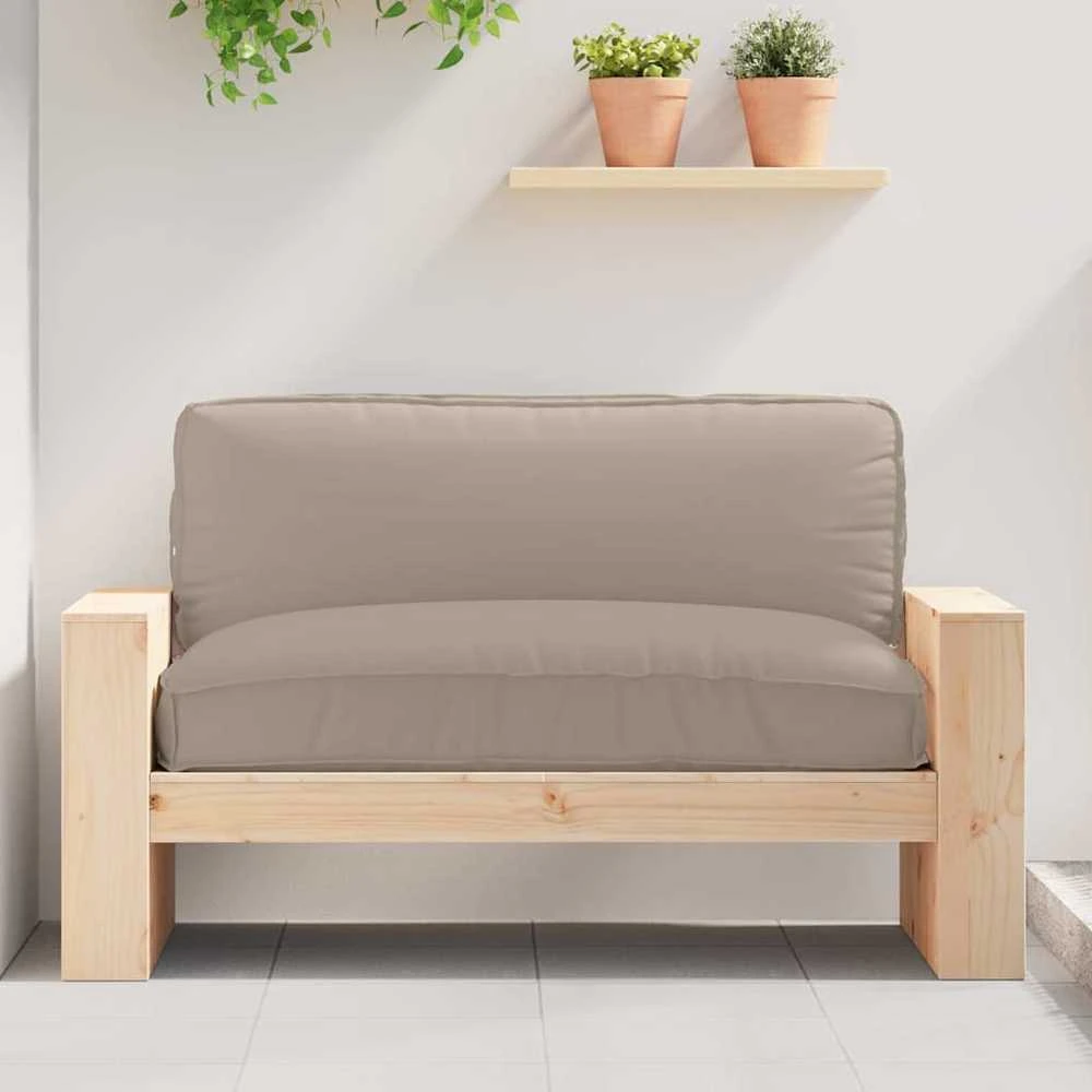 Pagalvėlė Oksfordo audinys Taupe 120 x 80 x 12 cm