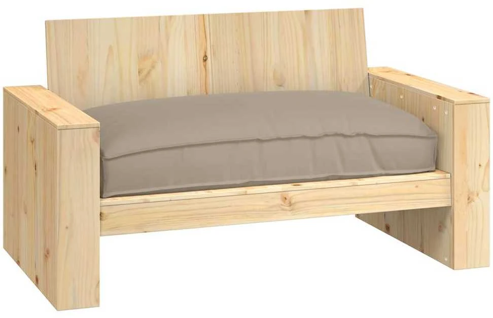 Pagalvėlė Oksfordo audinys Taupe 120 x 80 x 12 cm