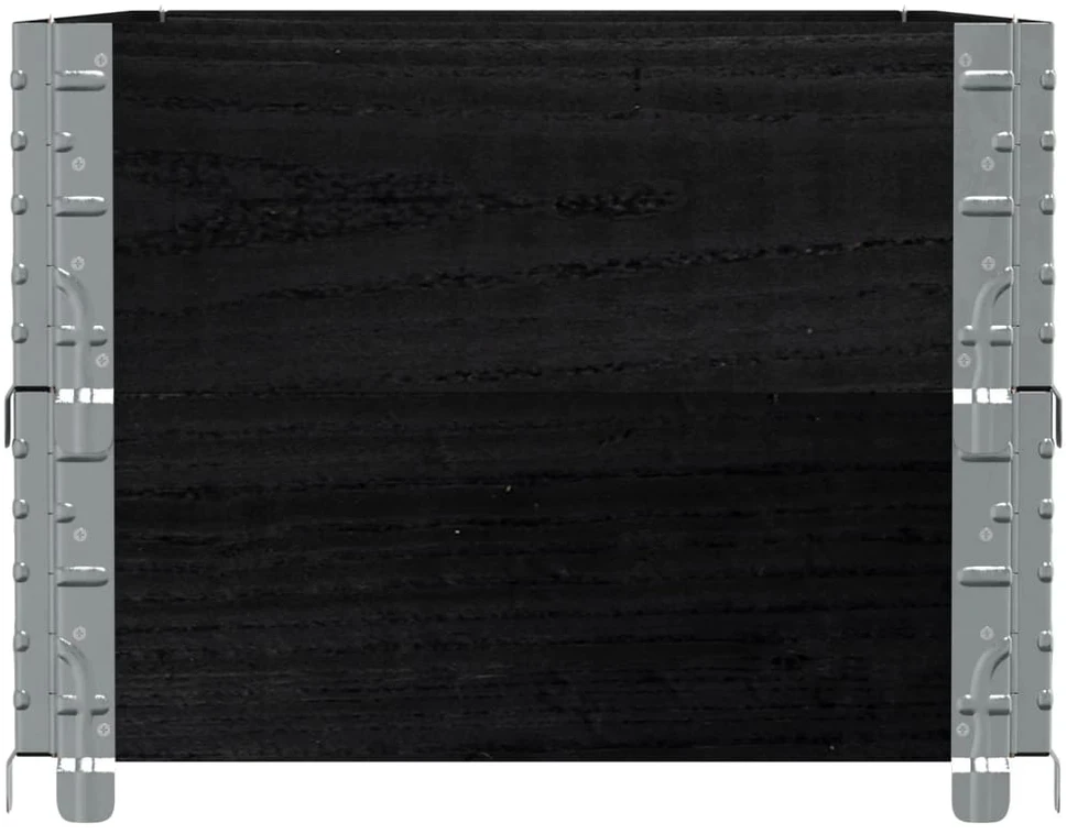 Padėklų apvadai, 2vnt., juodi, 100x50cm, pušies masyvas