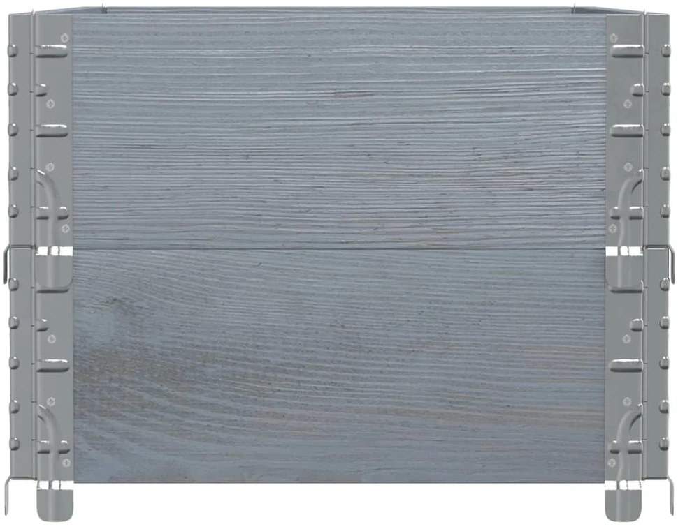 Padėklų apvadai, 2vnt., pilki, 100x50cm, pušies masyvas