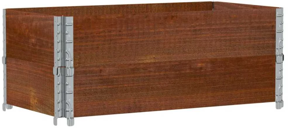 Padėklų apvadai, 2vnt., rudi, 100x50cm, pušies medienos masyvas