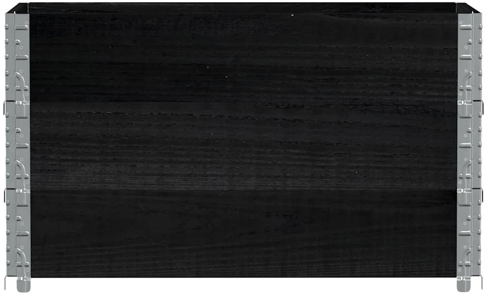 Padėklų apvadai, 3vnt., juodi, 100x50cm, pušies masyvas