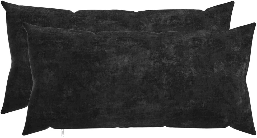 Pagalvėlė 2 vnt. HEERLEN Antracito 40 x 80 cm Čiužinio audinys