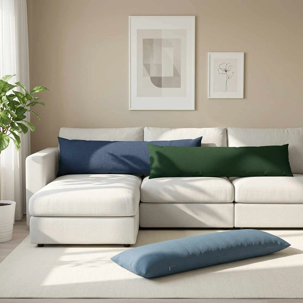 Pagalvėlė HEERLEN Džinsinės mėlynos 40 x 145 cm Audinys