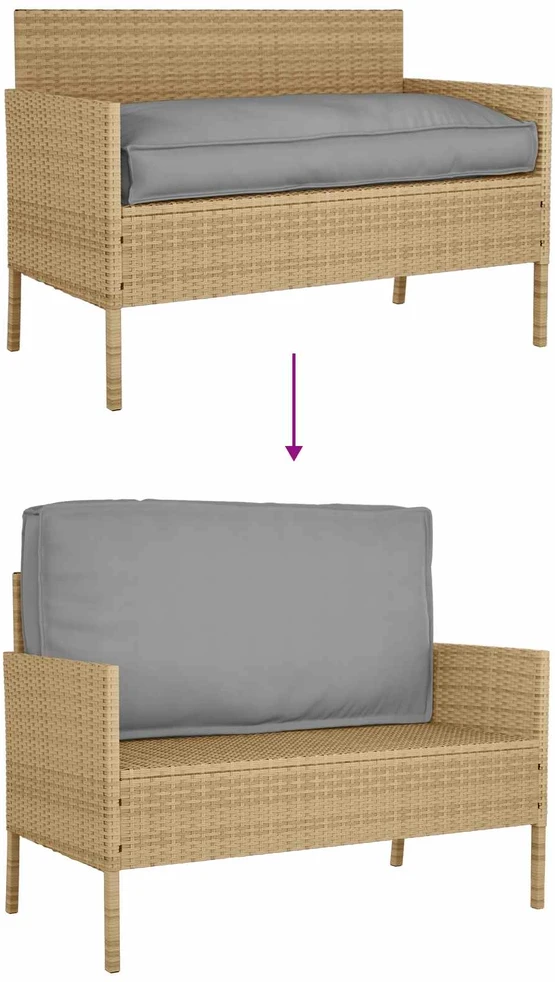 Pagalvėlė Oksfordo audinys Pilka 120 x 60 x 12 cm