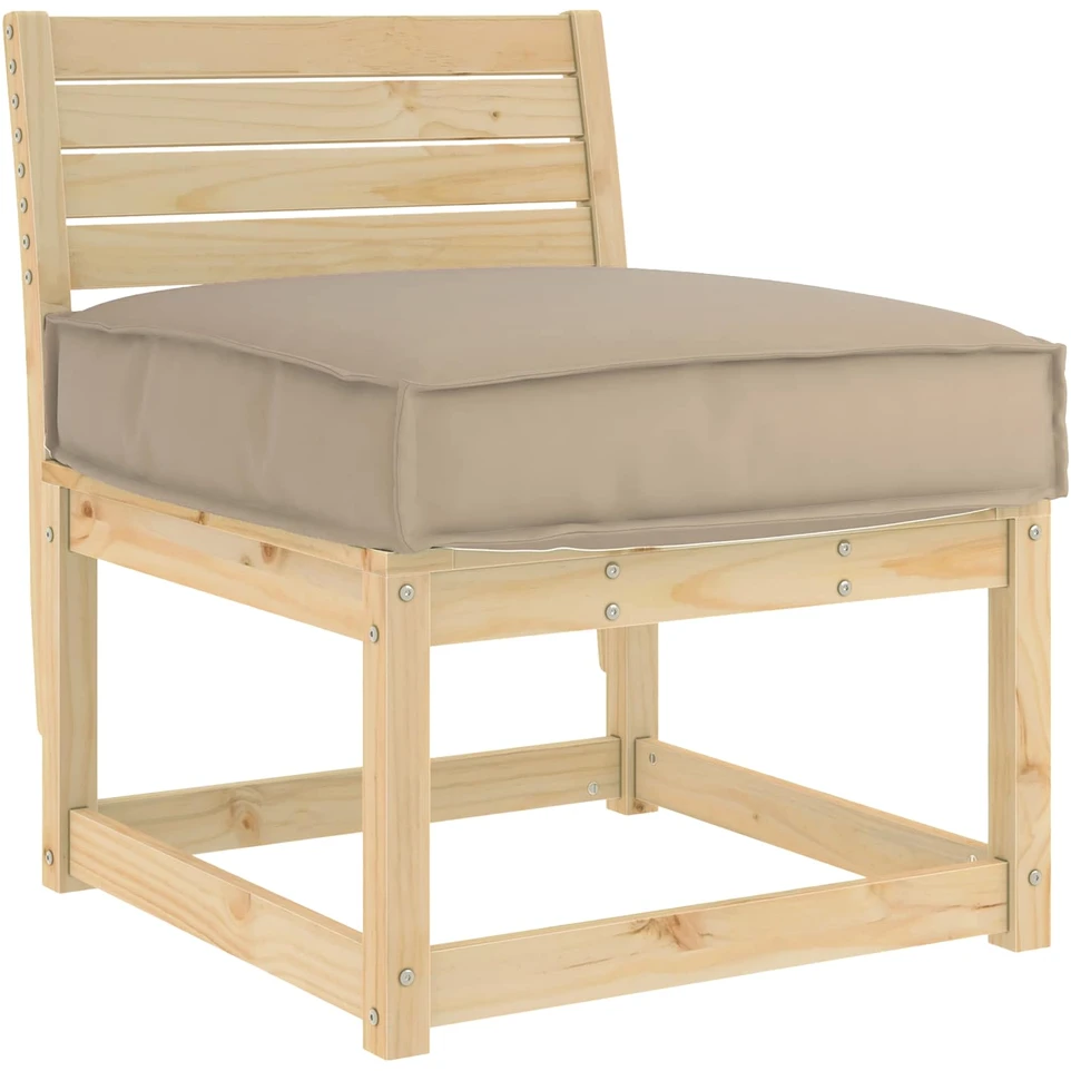 Pagalvėlė Oksfordo audinys Taupe 60 x 60 x 12 cm