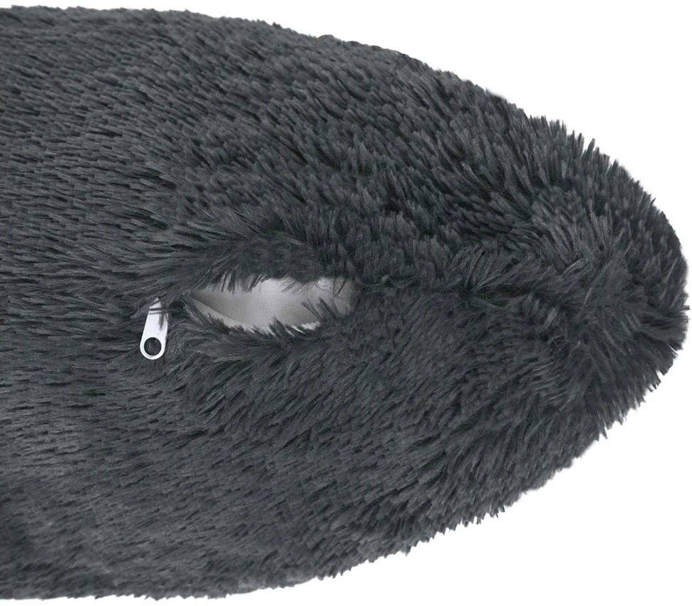 Pagalvėlė su pagalve HEERLEN 2 vnt. Antracito PV pūkinis