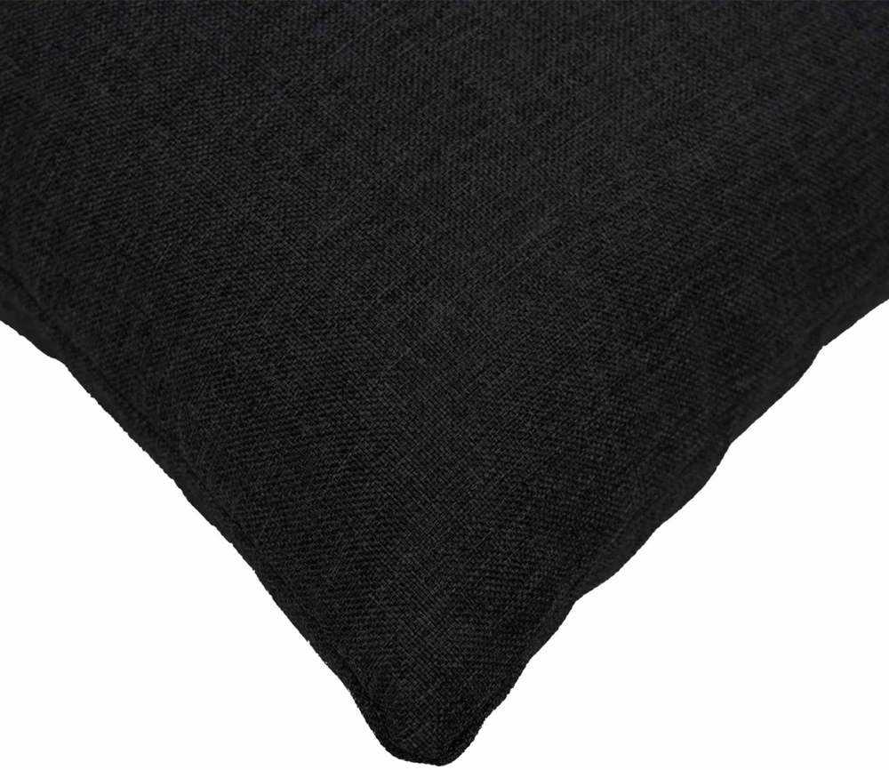 Pagalvėlė su pagalve HEERLEN 2 vnt. Juoda Audinys