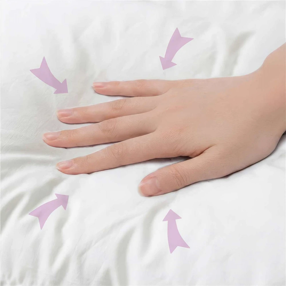Pagalvėlė su pagalve HEERLEN 6 vnt. Balta PV pūkinis