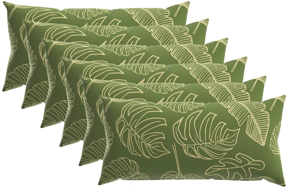 Pagalvėlė su pagalve HEERLEN 6 vnt. Lapų dizainas Poliesteris