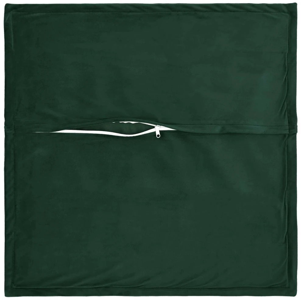 Pagalvėlė su pagalve HOUTEN 12 vnt. Tamsiai žalia Aksomas
