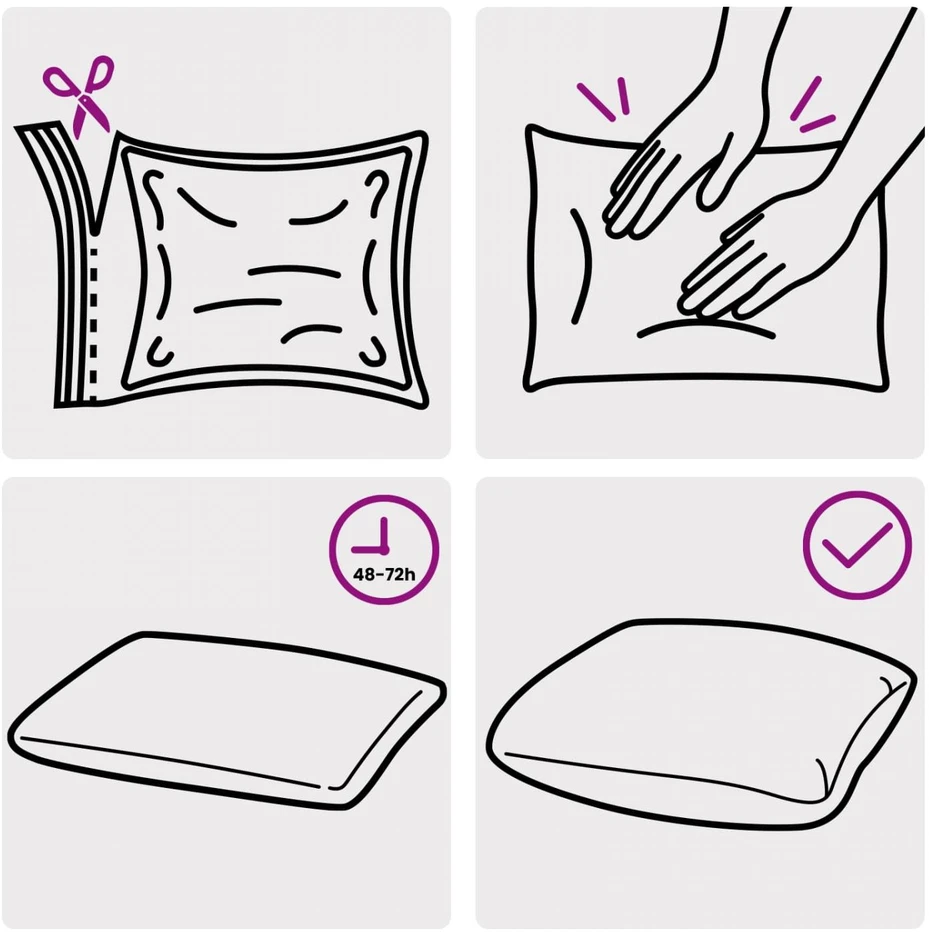 Pagalvėlė su pagalve HOUTEN 2 vnt. Rožinė Aksomas