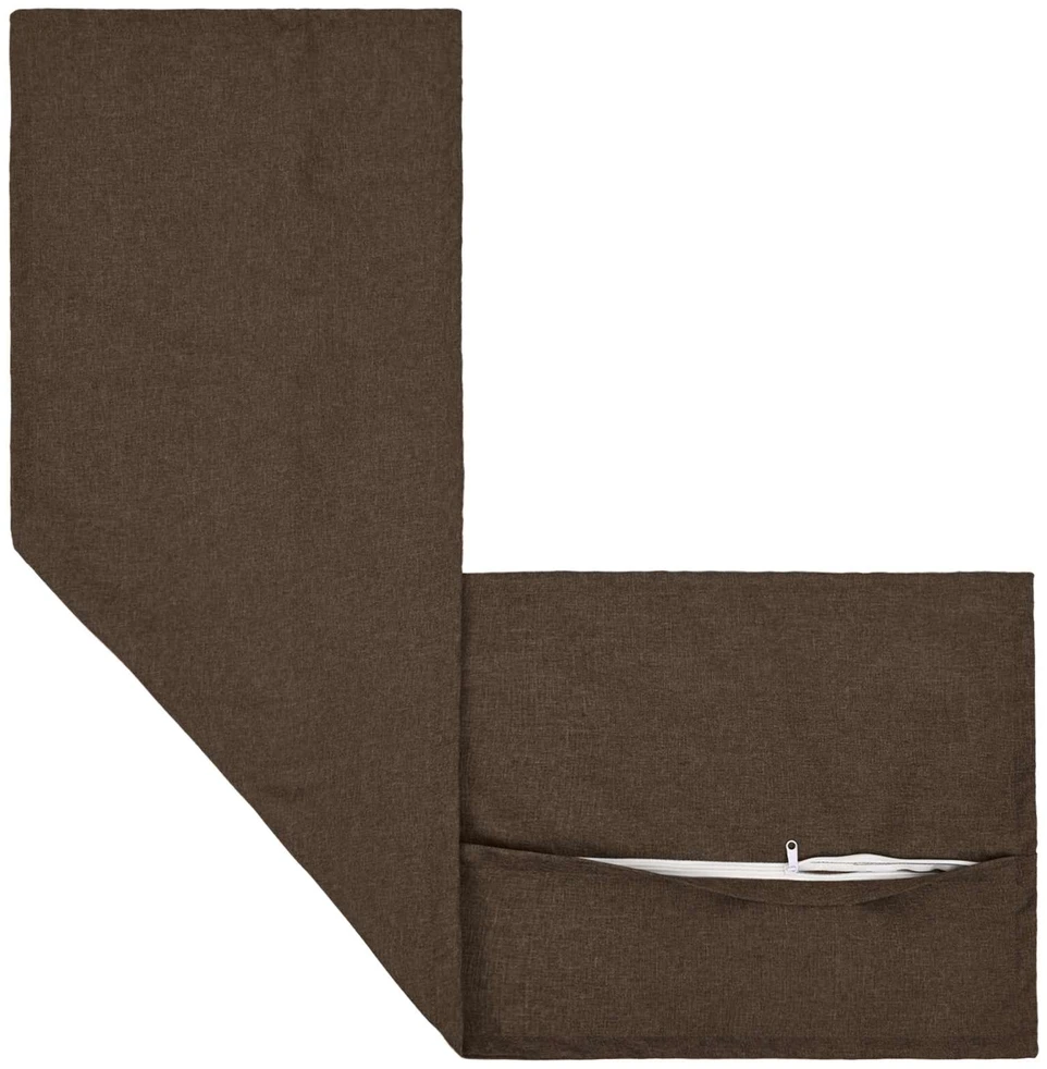 Pagalvėlė su pagalve HOUTEN Taupe 40 x 145 cm Dirbtinis linelis