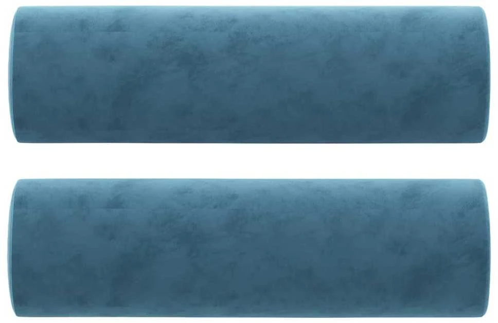 Pagalvėlės, 2vnt., mėlynos spalvos, 15x50cm, aksomas