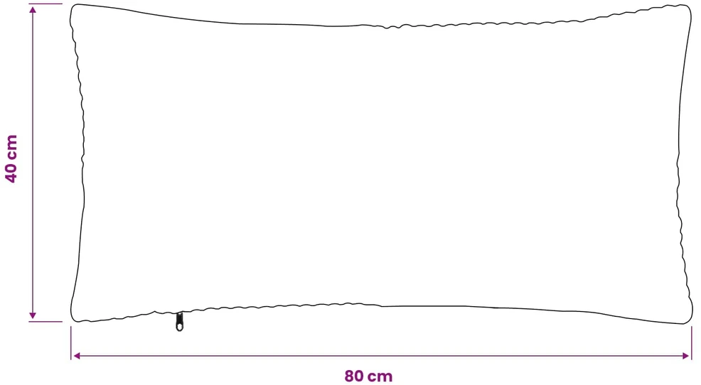 Pagalvėlės užvalkalas 12 pcs ALMELO Antracito 40 x 80 cm