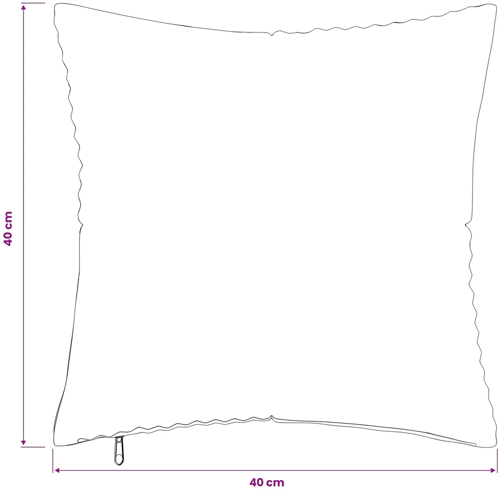 Pagalvėlės užvalkalas 12 pcs ALMELO Kreminė 40 x 40 cm