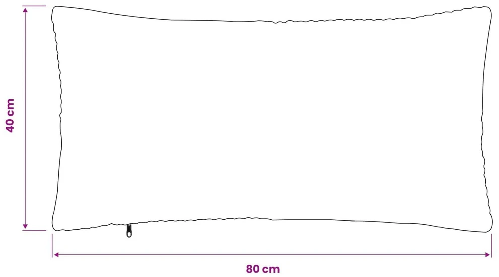 Pagalvėlės užvalkalas 12 pcs ALMELO Mėlyna 40 x 80 cm mančester
