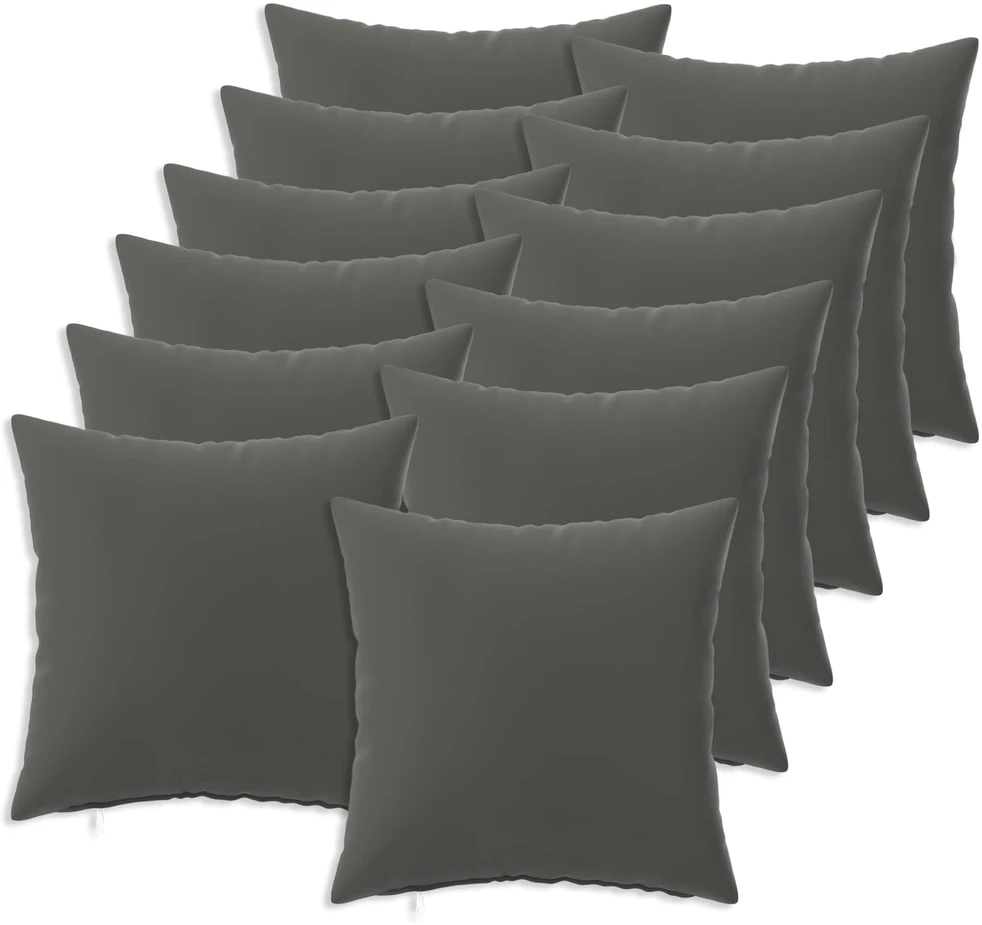 Pagalvėlės užvalkalas 12 pcs HEERLEN Antracito 45 x 45 cm