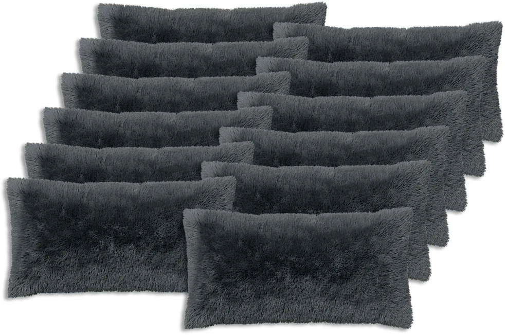 Pagalvėlės užvalkalas 12 pcs HEERLEN Antracito 40 x 80 cm