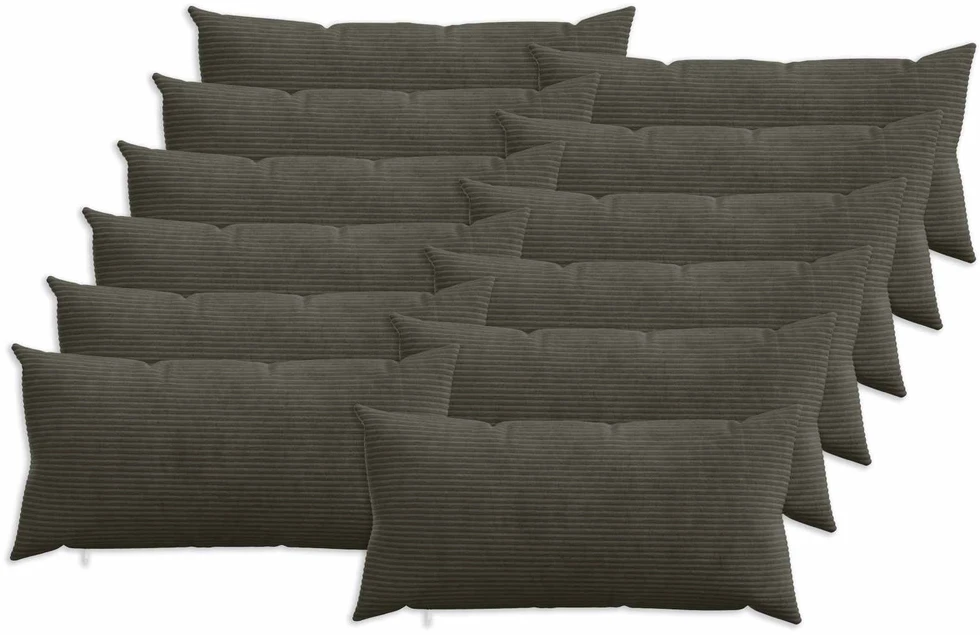 Pagalvėlės užvalkalas 12 pcs HEERLEN Antracito 40 x 80 cm