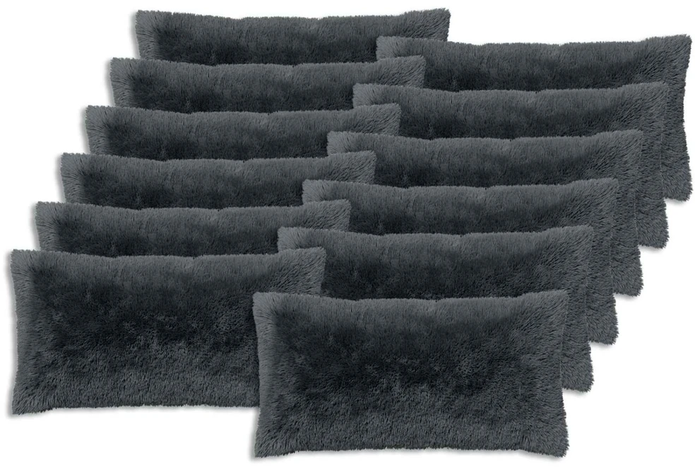 Pagalvėlės užvalkalas 12 pcs HEERLEN Antracito 40 x 80 cm