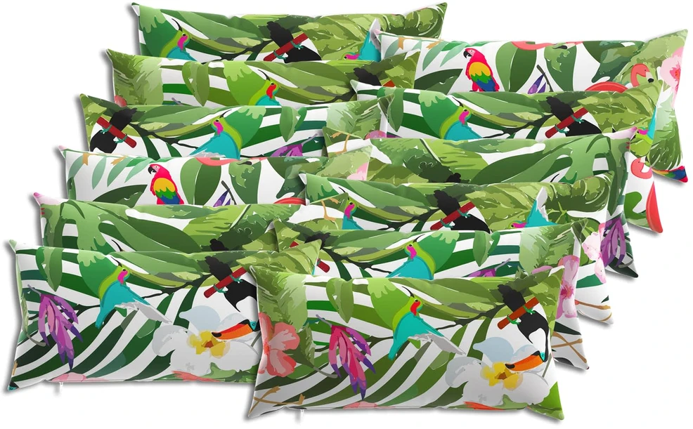 Pagalvėlės užvalkalas 12 pcs HEERLEN Įvairiaspalvis 40 x 80 cm