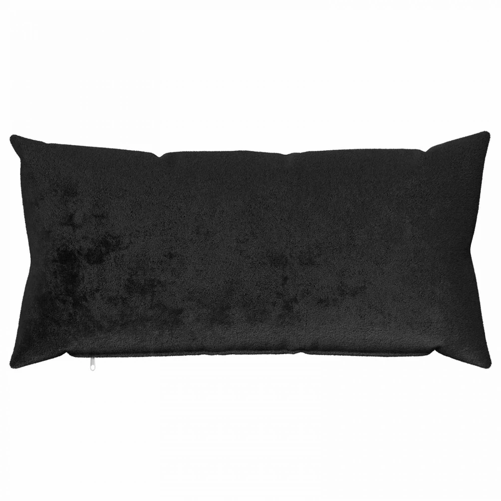 Pagalvėlės užvalkalas 12 pcs HEERLEN Juoda 40 x 80 cm Flanelė