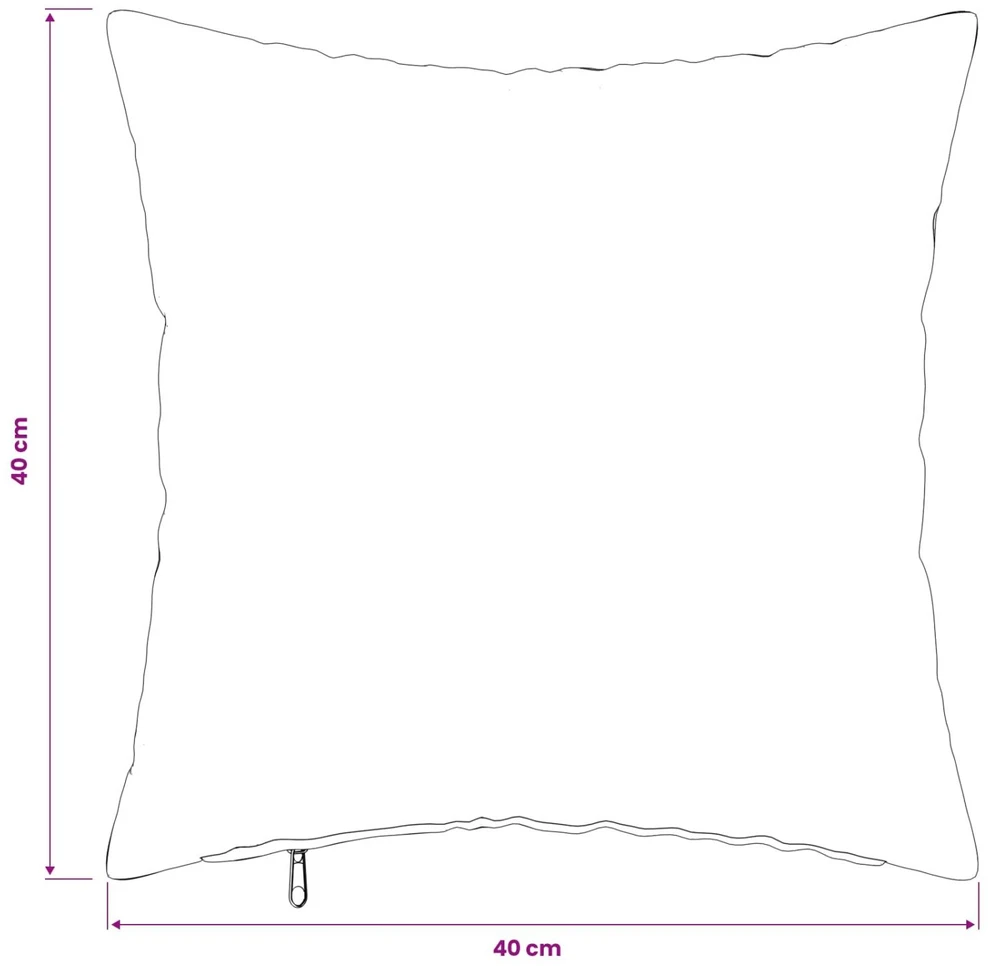 Pagalvėlės užvalkalas 12 pcs HEERLEN Juoda 40 x 40 cm Flanelė