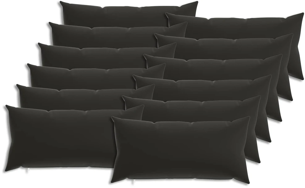 Pagalvėlės užvalkalas 12 pcs HEERLEN Juoda 40 x 80 cm